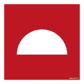 Systemy ekspozycyjne i znaki informacyjne - BA005 ZESTAW SPRZĘTU POŻARNICZEGO, PS - PŁYTA PCV 1MM FOTOLUMINESCENCYJNA; (500X500MM) - miniaturka - grafika 1