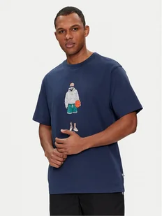 New Balance T-Shirt Basketball Style MT41578 Granatowy Relaxed Fit - Koszulki męskie - miniaturka - grafika 1