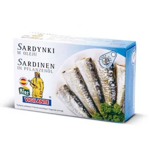 Sardynki Hiszpańskie w Oleju 120 g - Vigilante - Konserwy i dania rybne - miniaturka - grafika 1