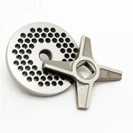 Akcesoria i części AGD - Nóż dwustronny i sitko 4 mm do maszynki do mięsa Zelmer NR8 - miniaturka - grafika 1