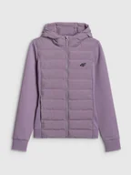 Kurtki damskie - 4F Kurtka z wypełnieniem syntetycznym damska - fioletowa XXL - miniaturka - grafika 1