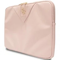 Torby na laptopy - Guess Triangle 4G Sleeve - Etui na notebooka 13" / 14" (różowy) - miniaturka - grafika 1