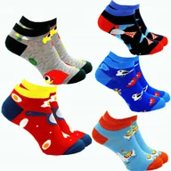 Skarpetki męskie - 5x SKARPETY MĘSKIE BAWEŁNIANE SKARPETKI STOPKI KOLOROWE WZORY ZESTAW 40-43 - miniaturka - grafika 1