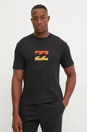 Koszulki męskie - Billabong t-shirt bawełniany kolor czarny z nadrukiem - miniaturka - grafika 1