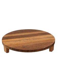 Deska do Serwowania Taca Drewniana na Nóżkach Akacja 30 cm - Deski do krojenia - miniaturka - grafika 1