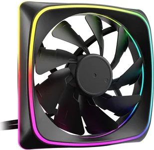 Sharkoon Lüfter 120*120*25 SHARK Lights PWM RGB schwa 4044951041954 - Wentylatory komputerowe - miniaturka - grafika 1