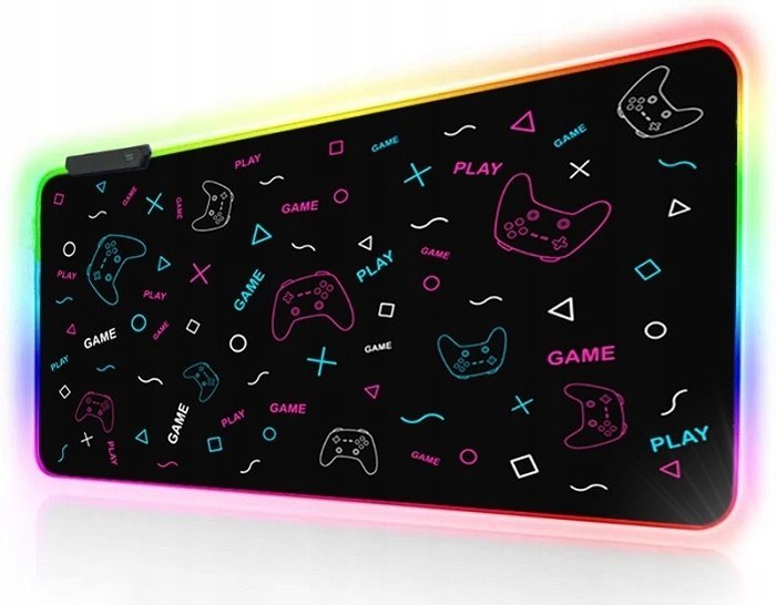 Podświetlana podkładka gamingowa pod mysz LED XXL