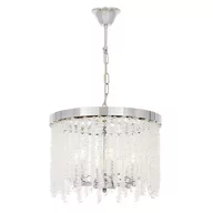 Lampy sufitowe - NOWOCZESNY ŻYRANDOL KRYSZTAŁOWY CHROMOWANY BALMENA D40 - miniaturka - grafika 1