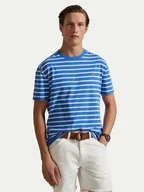 Koszulki męskie - Polo Ralph Lauren T-Shirt 710938134006 Niebieski Slim Fit - miniaturka - grafika 1