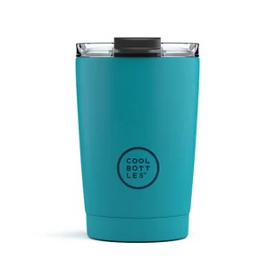 Cool Bottles Kubek termiczny 330 ml Triple cool Vivid Turquoise - Zestawy naczyń dla dzieci - miniaturka - grafika 1