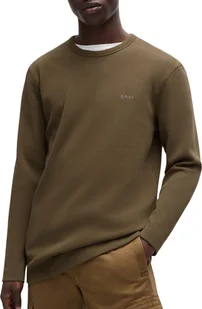 Hugo Boss Brązowy Bawełniany Sweter Męski Luksusowej Jakości - XXL - Swetry męskie - miniaturka - grafika 1