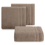 Ręczniki - Ręcznik bawełniany Emina 30 x 50 cm brązowy - miniaturka - grafika 1