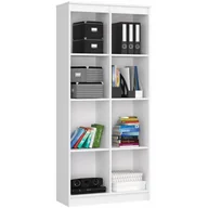 Regały biurowe - REGAŁ BIUROWY R 80 cm CLP 8 PÓŁEK BIAŁY - miniaturka - grafika 1