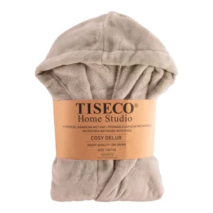 Brązowy szlafrok dziecięcy z mikropluszu Delux – Tiseco Home Studio - Szlafroki dla dzieci - miniaturka - grafika 1