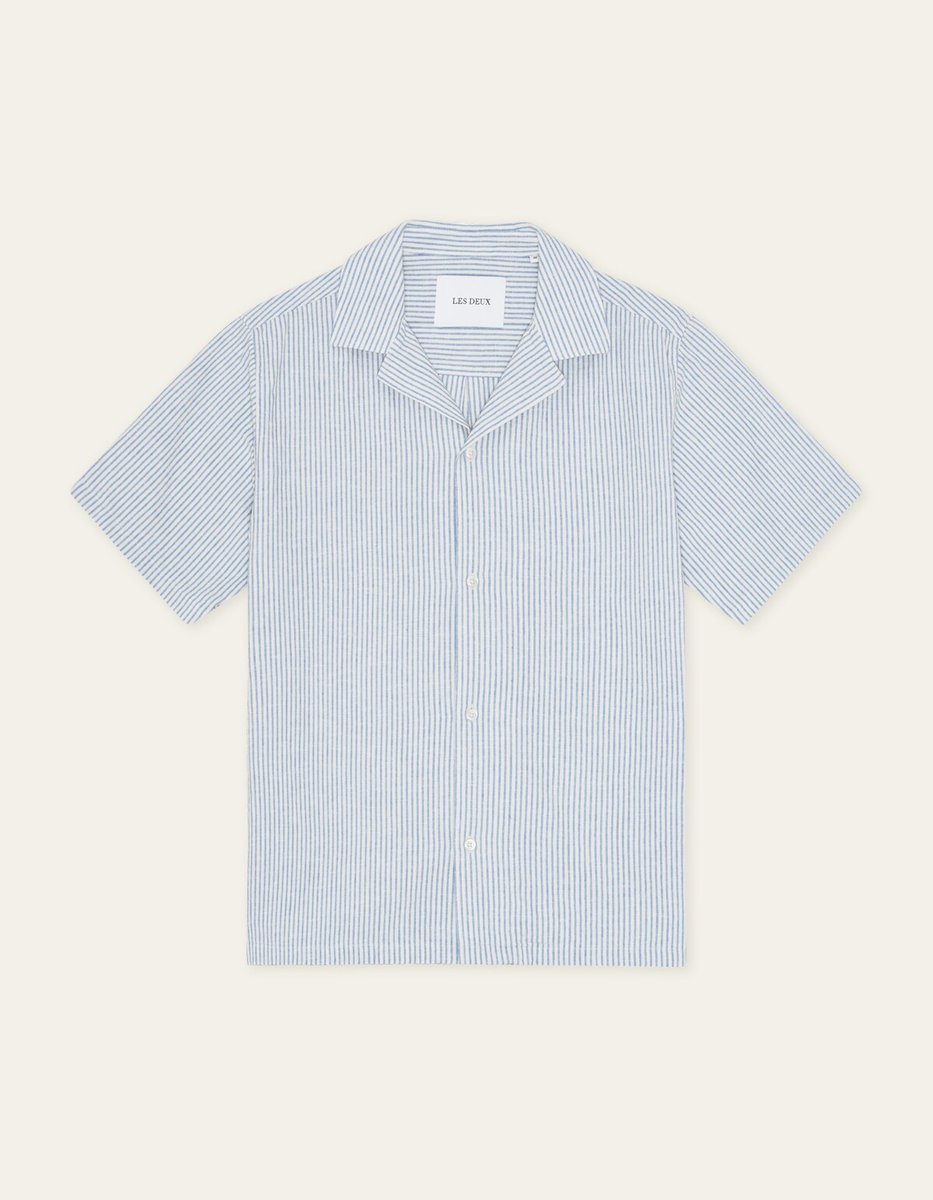 Lukas Stripe bawełna len Shirt