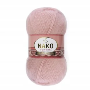 Włóczka NAKO ANGORA LUKS 100g kolor 10275 pudrowy róż - Pasmanteria - miniaturka - grafika 1