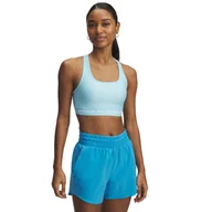 Bielizna sportowa damska - Biustonosz treningowy Under Armour Crossback Mid Bra - niebieski - miniaturka - grafika 1