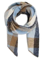 Apaszki i szaliki damskie - Pieces - Szalik damski PCPyron, beżowy|niebieski - miniaturka - grafika 1