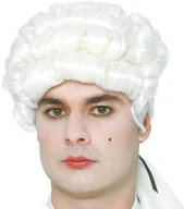Dodatki do strojów karnawałowych - Guirca Peruka party "Mozart", białe, GUIRCA GU4182 - miniaturka - grafika 1