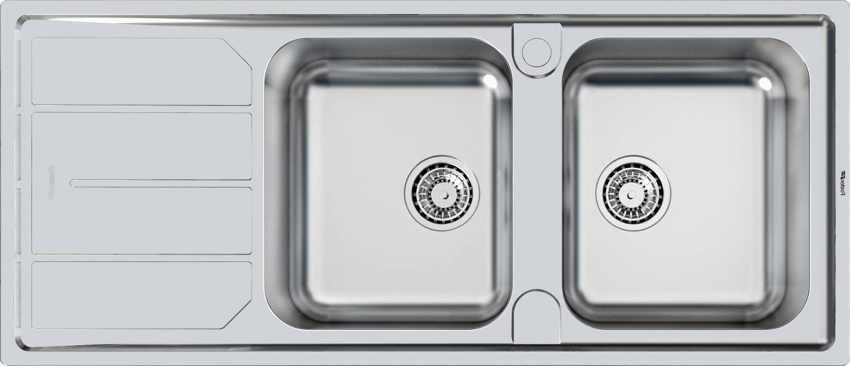 Zlewozmywak Foster FOSTER 5812061 ELETTRA 1160x500 PRAWY 2 komory + ociekacz