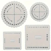 Inne - TEMU Zestaw do Tworzenia Biżuterii DIY: Dyski do Koralikowania i Plecenia - Okrągłe i Kwadratowe Kształty do Bransoletek, Rękodzieło - Trwałe - miniaturka - grafika 1