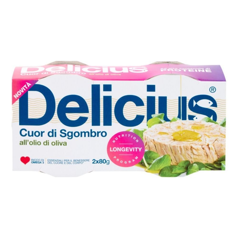 DELICIUS Filety z Makreli w oliwie z oliwek 2x80 g
