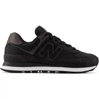 Buty sportowe damskie - Buty damskie New Balance WL574KB2  czarne - grafika 1