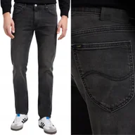 Spodnie męskie - Lee DAREN Asphalt Rocker DżINS proste czarne spodnie jeansowe W38 L34 - miniaturka - grafika 1