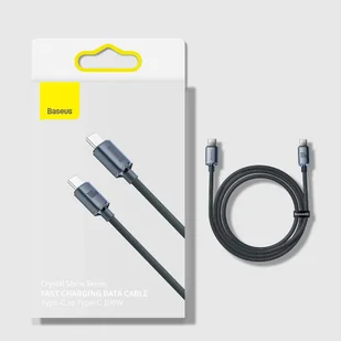Baseus Crystal Shine Series kabel przewód USB do szybkiego ładowania i transferu danych USB Typ C - USB Typ C 100W 1,2m fioletowy (CAJY000605) - Kable USB - miniaturka - grafika 33