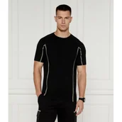 Koszulki męskie - BOSS GREEN T-shirt Tape | Regular Fit | stretch - miniaturka - grafika 1