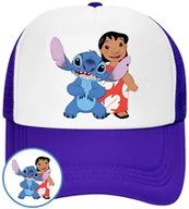 Czapki i chusty sportowe męskie - CZAPKA Z DASZKIEM LILO I STICH DLA DZIECI NA LATO NIEBIESKA BEJSBOLÓWKA - miniaturka - grafika 1