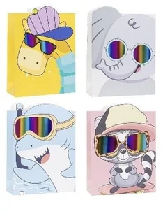 Torebka ozdobna 26x32x10cm hot-stamp mix Rozette - artykuł papierniczy - Opakowania i torebki na prezenty - miniaturka - grafika 1