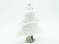 Ozdoby bożonarodzeniowe - Figurka Choinka z białym futerkiem - 16 cm - 1 szt. - miniaturka - grafika 1