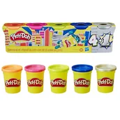 Masy plastyczne - Hasbro Play-Doh Super tuby 5-pak p8 E8142 - miniaturka - grafika 1