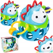 Gryzaki dla dzieci - MIĘKKA GRZECHOTKA SENSORYCZNA JEŻYK DLA NIEMOWLAKA GRYZAK JEŻ - miniaturka - grafika 1