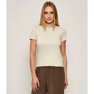 Koszulki i topy damskie - Calvin Klein T-shirt SUPIMA Slim Fit - miniaturka - grafika 1