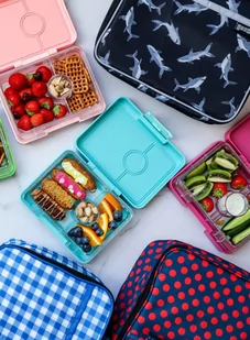 Śniadaniówka / lunchbox dziecięcy Yumbox Snack - misty aqua / tucan tray - Lunch boxy - miniaturka - grafika 3
