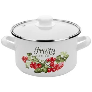 Garnek emaliowany, prosty, Kalina Z/P, 20 cm, 3,7 l - Garnki - miniaturka - grafika 1