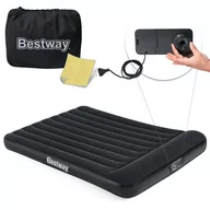 Materace turystyczne - Materac dmuchany, z wbudowaną pompką, Bestway, 203x152x30 cm - miniaturka - grafika 1
