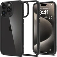 Etui i futerały do telefonów - Spigen Ultra Hybrid do iPhone 15 Pro matte black - miniaturka - grafika 1
