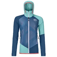 Kurtki i kamizelki sportowe damskie - Kurtka damska Ortovox Col Becchei Jacket W Rozmiar: S / Kolor: niebieski - miniaturka - grafika 1