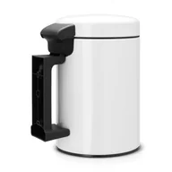 Kosze na śmieci - Brabantia Kosz na śmieci New Icon 3l montowany na ścianie biały 115523 - miniaturka - grafika 1
