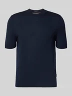 Koszulki męskie - Bluzka o kroju regular fit z dzianiny z czystej, żywej wełny model ‘H-UMAURO’ - miniaturka - grafika 1