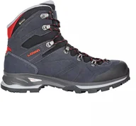 Buty trekkingowe męskie - Buty trekkingowe męskie LOWA Baldo GTX Gore-Tex wodoodporne wysokie navy/red (210616 6941) - miniaturka - grafika 1