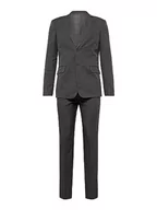 Marynarki męskie - ONLY & SONS Męska marynarka ONSEVE Slim 0052 Suit Blazer, Dark Grey Melange, 48, ciemnoszary melanż - miniaturka - grafika 1