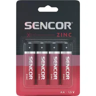 Baterie i akcesoria - Bateria cynkowo-węglowa, AA (LR6), AA, 1.5V, Sencor, blistr, 4-pack - miniaturka - grafika 1