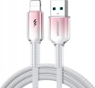 Kable USB - Kabel Joyroom S-A42 Crystal-Clear Series 3A USB-A / Lightning 1.2m biały - miniaturka - grafika 1
