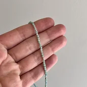 Naszyjniki - Choker z kamieni naturalnych amazonit MORSKI - miniaturka - grafika 1