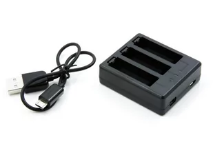 Ładowarka Usb Na 3X Akumulator Do Gopro Hero 4 Hero4 - Ładowarki i akumulatory - miniaturka - grafika 1