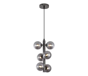 Wofi 6014-605W - LED Żyrandol na lince VILLA 6xG9/3W/230V czarny - Lampy sufitowe - miniaturka - grafika 1
